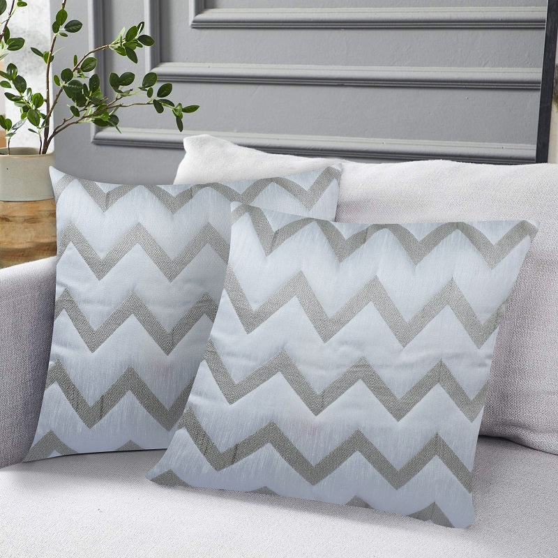Art Silk Zig Zag 12"x12" Cushion Covers (Pack of 5)