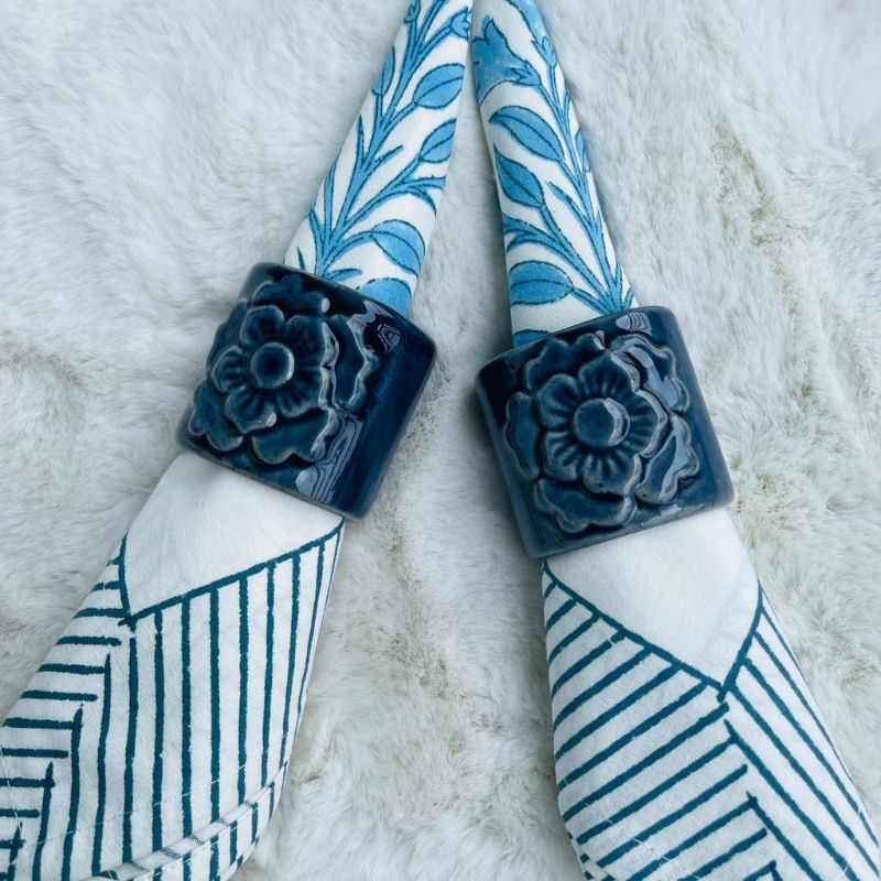 Ceramic Napkin Rings (Set of 2)
