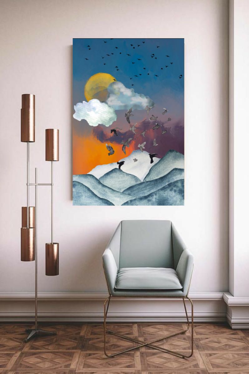 Indian Contemporary Digital Wall Art