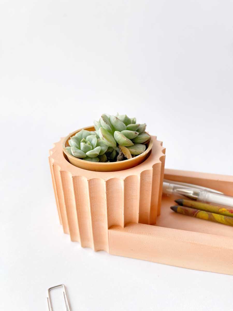Handmade Concrete Desk Organiser