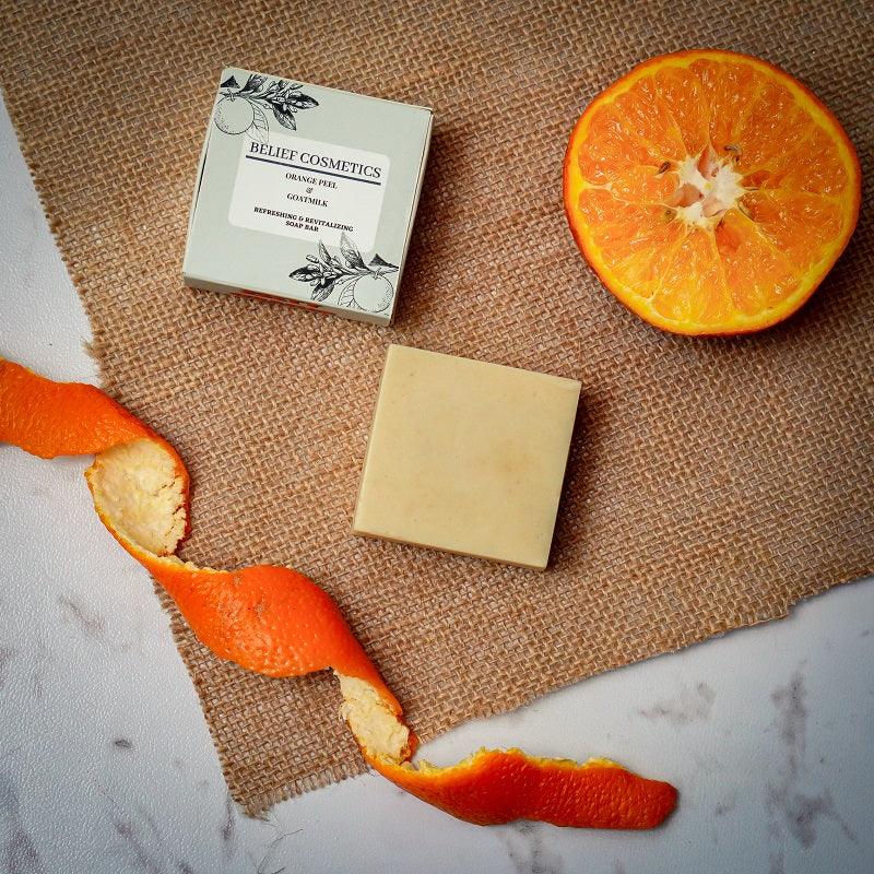 Zesty Orange - Orange Peel & Goatmilk Refreshing & Revitalizing Soap Bar