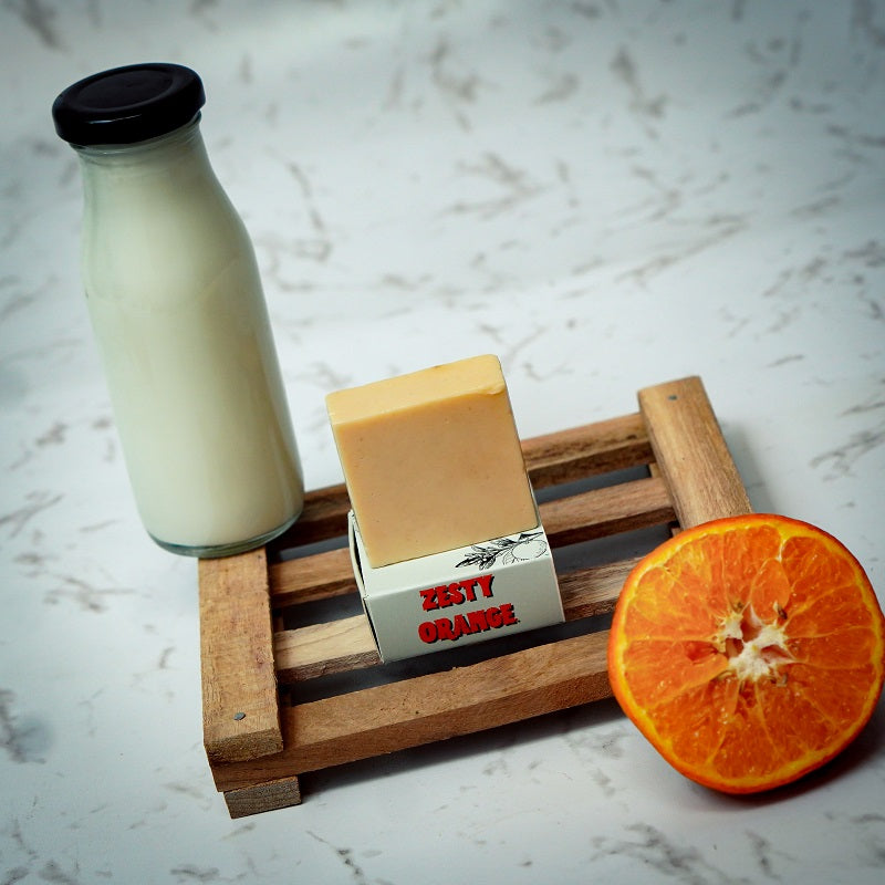 Zesty Orange - Orange Peel & Goatmilk Refreshing & Revitalizing Soap Bar