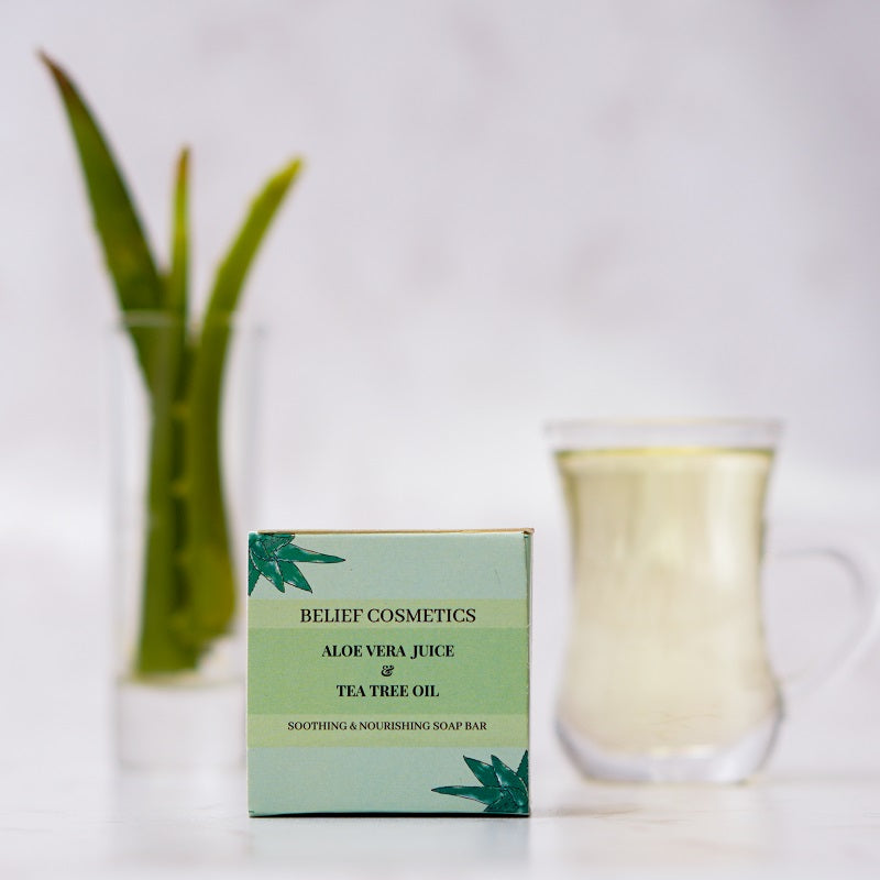 Aloe Jello - Aloe Vera Juice & Tea Tree Oil Soothing And Nourishing Soap Bar