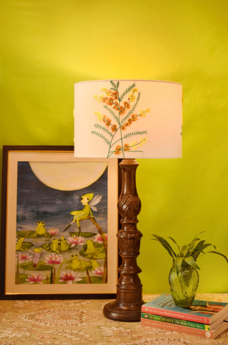 Mustard Field Drum Lampshade