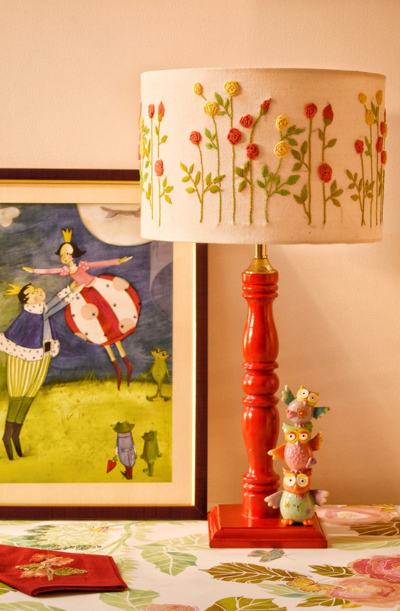 Valley of Flowers Drum Lampshade