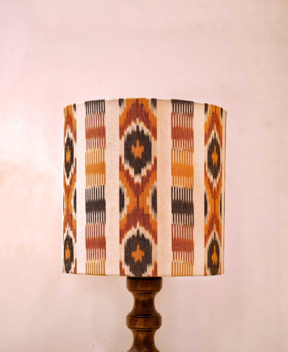 Brushstroke Ikat Drum Lampshade (Large)