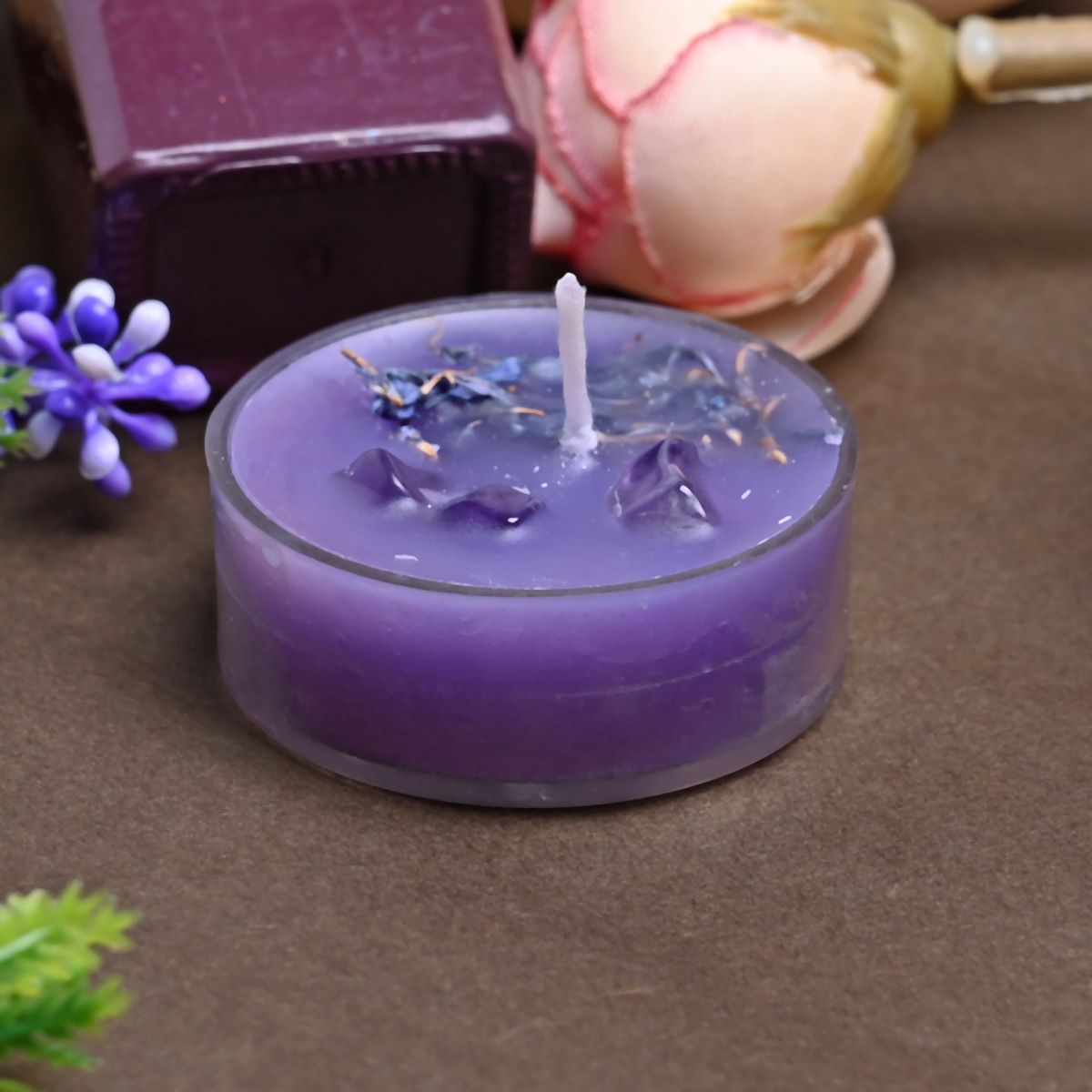 Lavender Scented Bee's Wax Tea Light Candles (Set of 10)