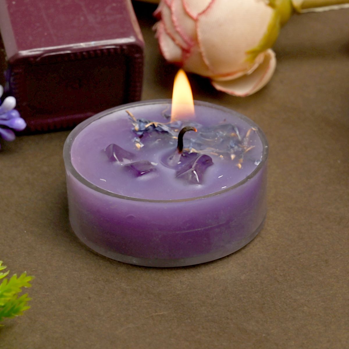Lavender Scented Bee's Wax Tea Light Candles (Set of 10)