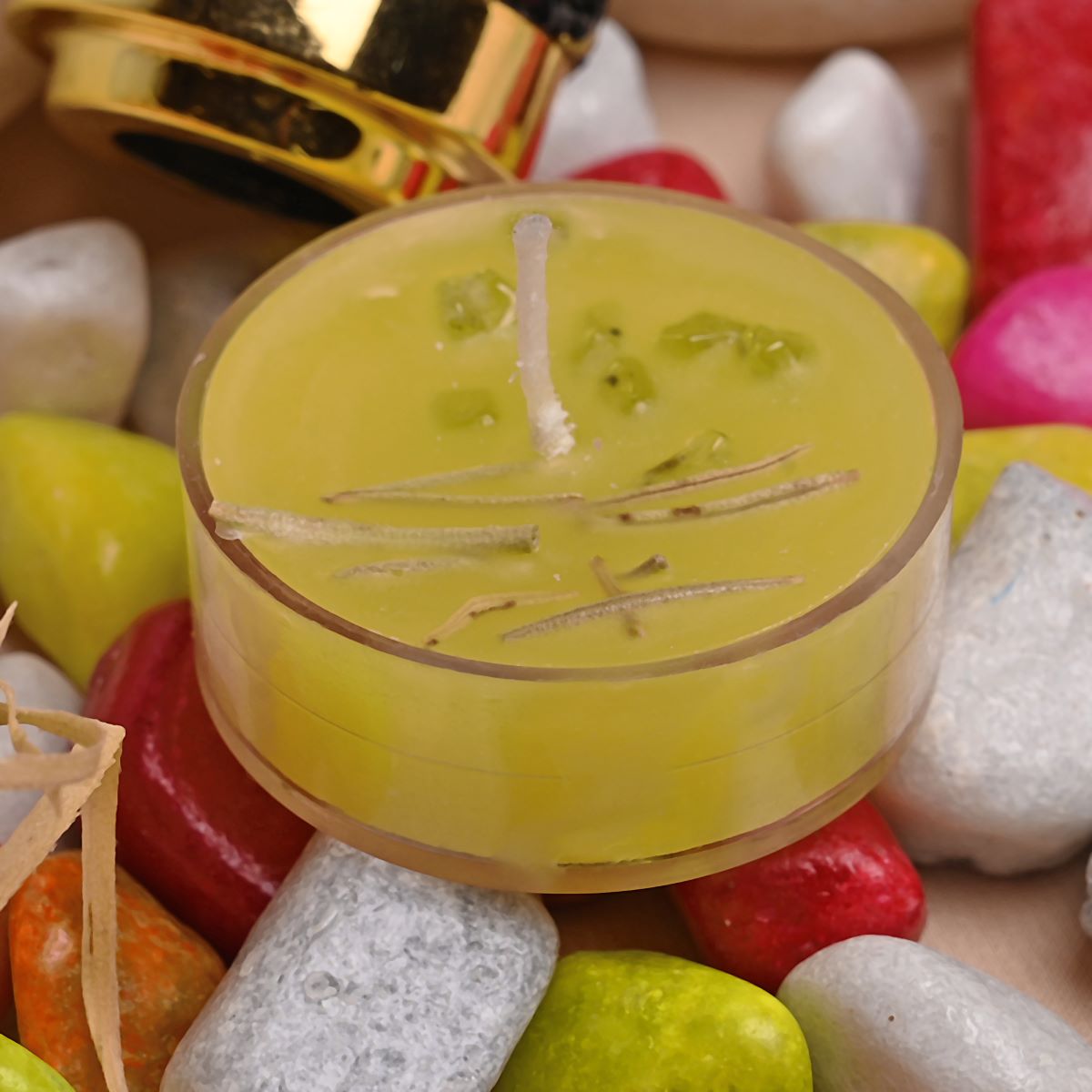 Lemongrass Scented Bee's Wax Tea Light Candles (Set of 10)