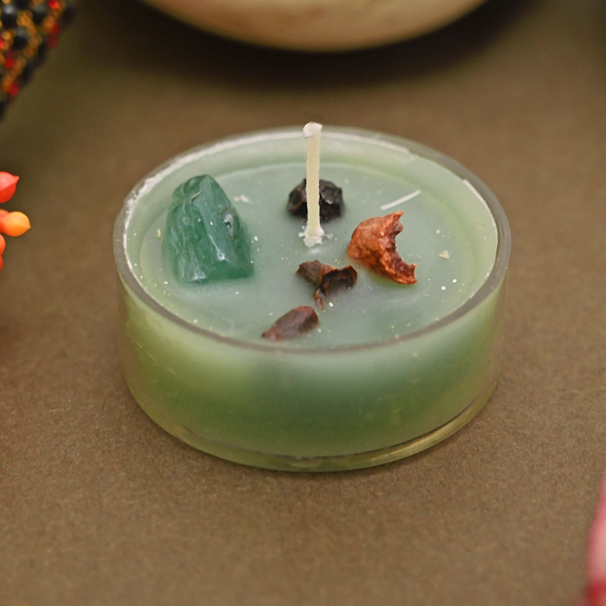 Basil Scented Bee's Wax Tea Light Candles (Set of 10)