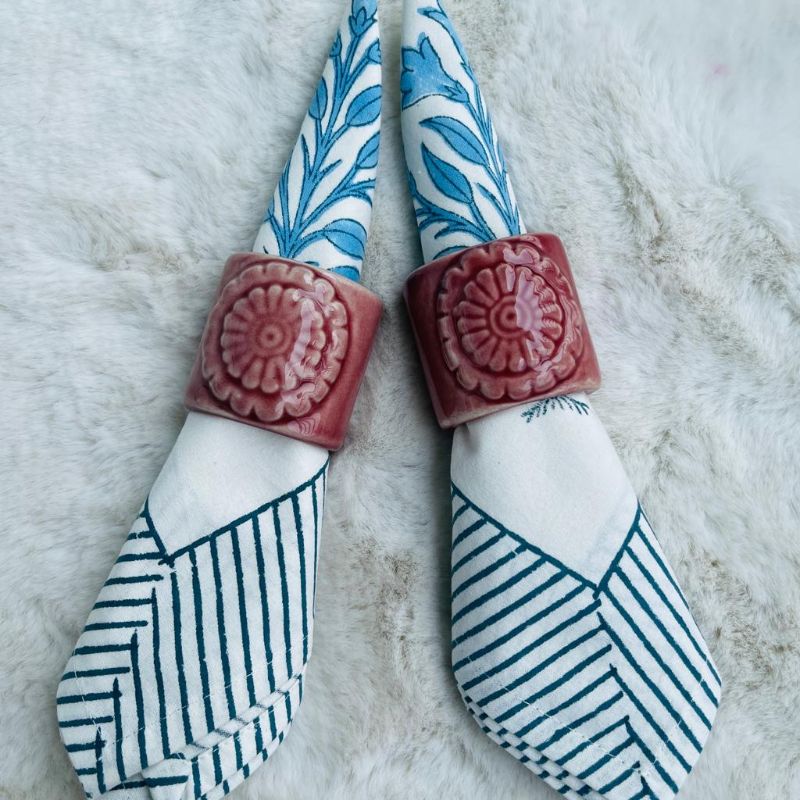 Ceramic Napkin Rings (Set of 2)