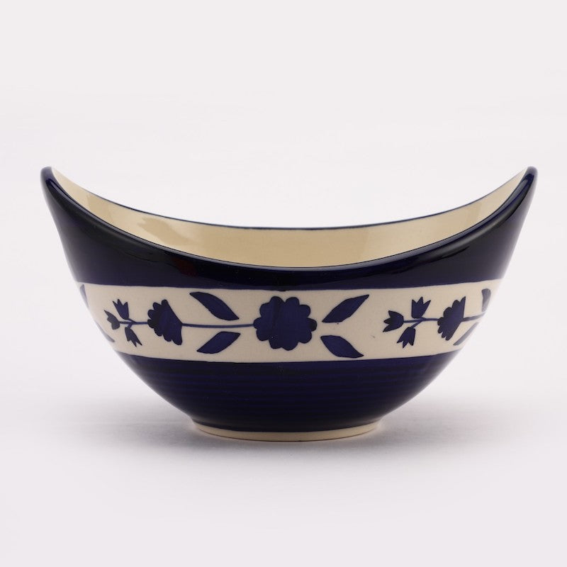 Floral Blue & White  Serving Platter (880 ml)