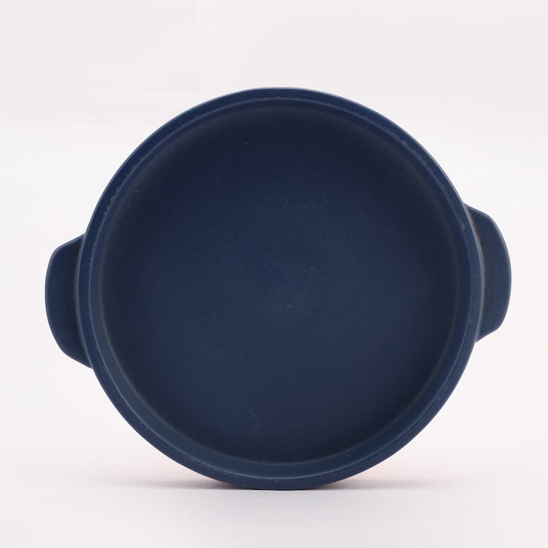 Blue Matte Tea Set with Kettle & Tray (Set of 4)