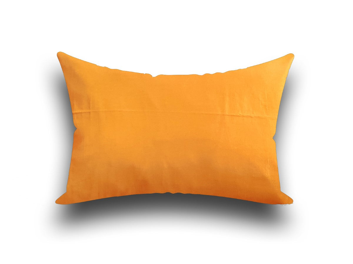 Handmade Solid Yellow Cushion Cover