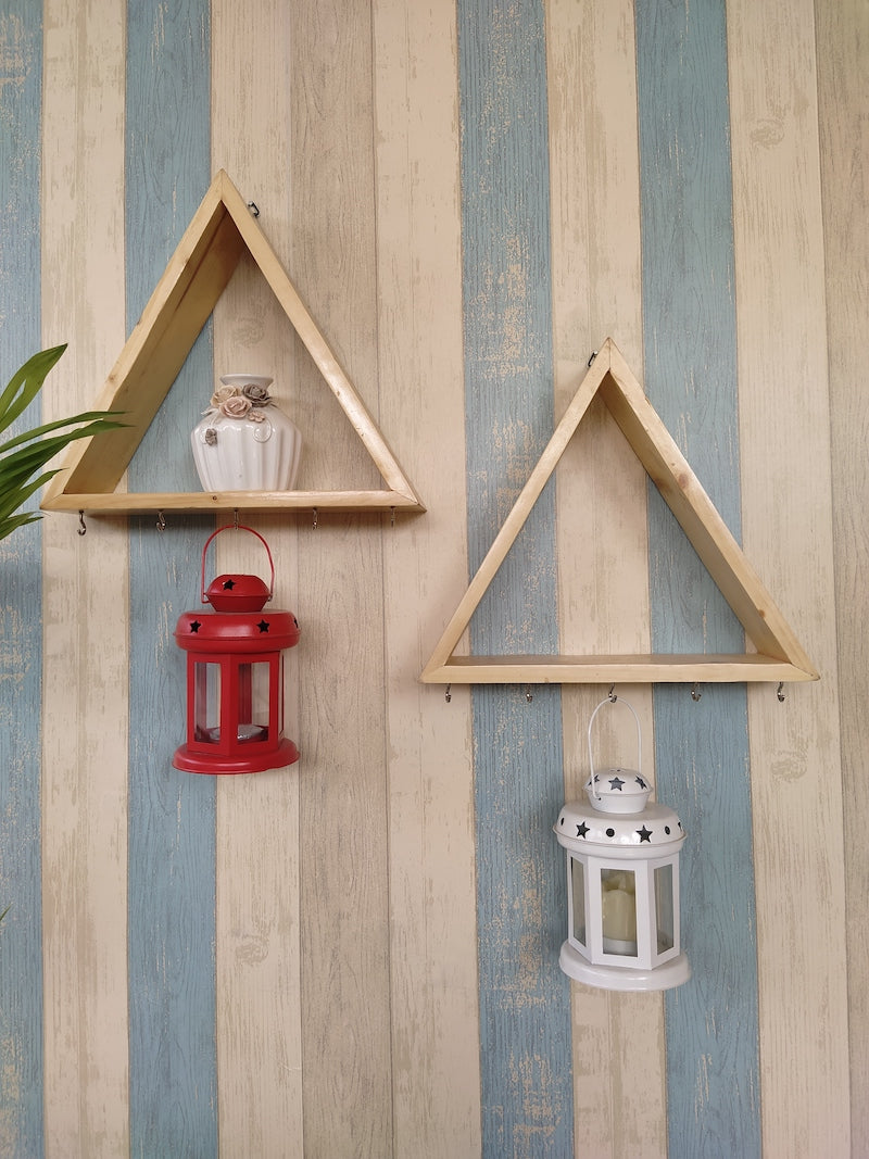Keyholder cum Floating Wall Shelf (Set of 2)