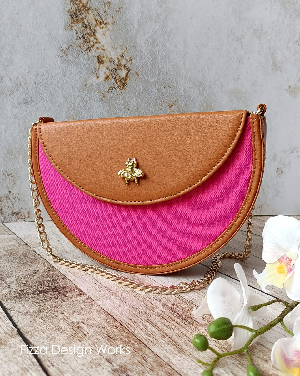 Bee - Loved Sling Bag With Gold Embellishment