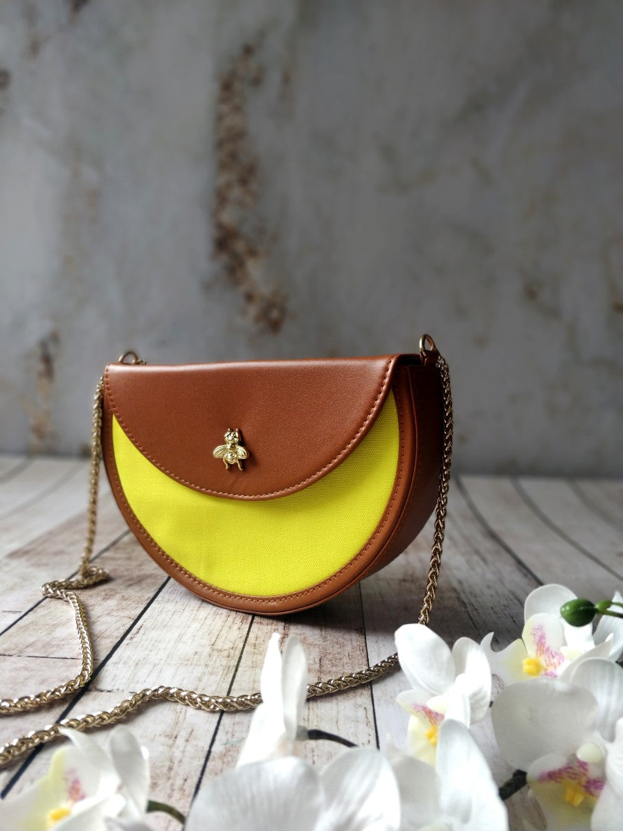 Bee - Loved Sling Bag With Gold Embellishment