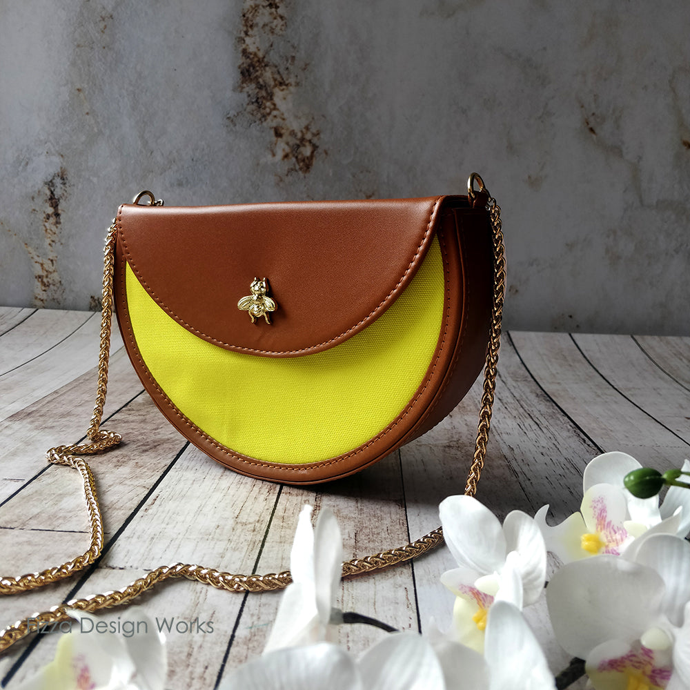 Bee - Loved Sling Bag With Gold Embellishment