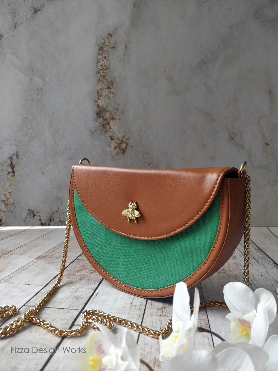 Bee - Loved Sling Bag With Gold Embellishment