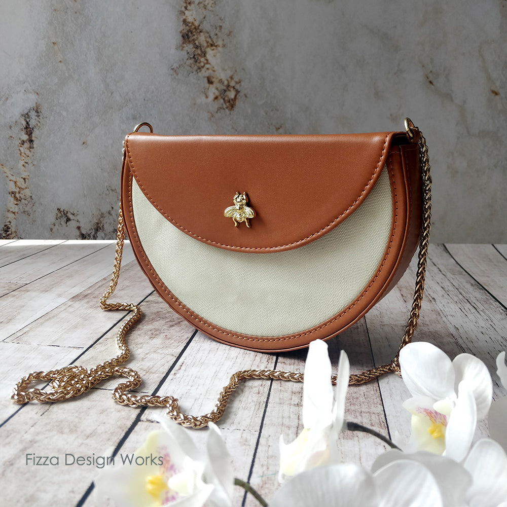 Bee - Loved Sling Bag With Gold Embellishment