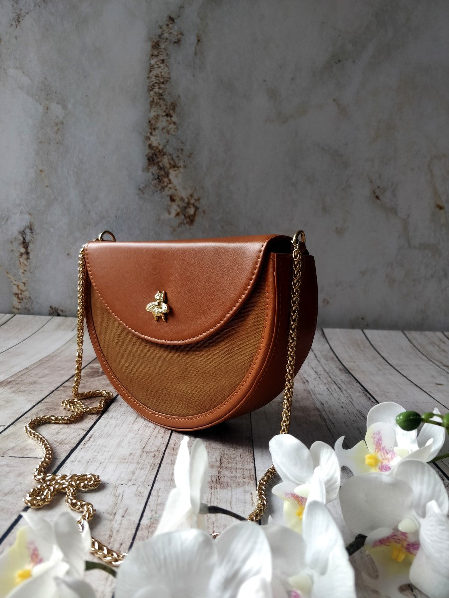 Bee - Loved Sling Bag With Gold Embellishment