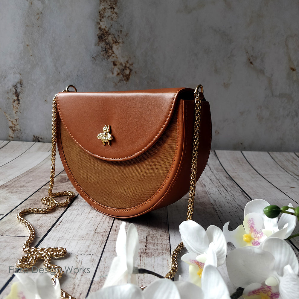 Bee - Loved Sling Bag With Gold Embellishment