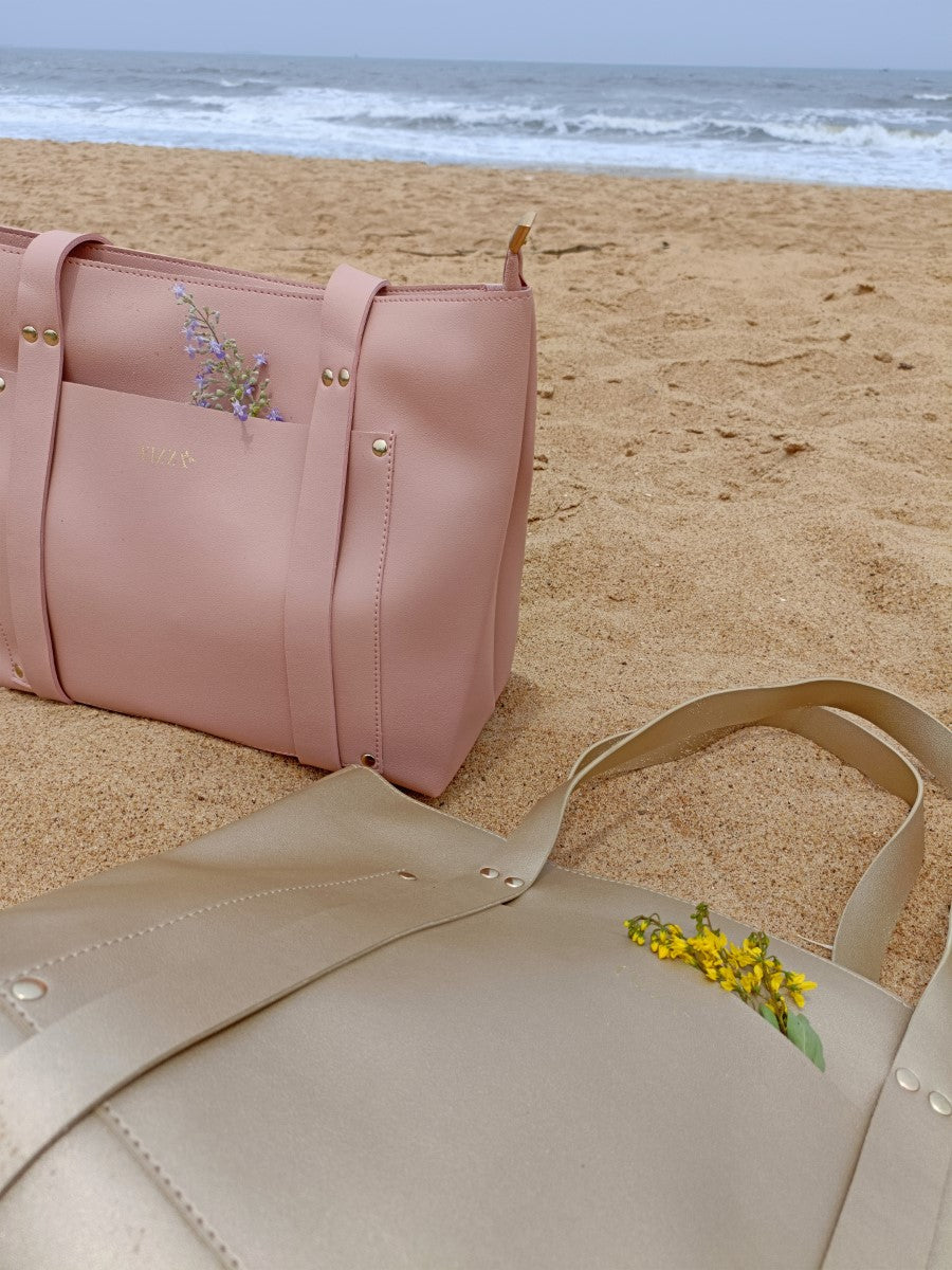 Shopper Tote With Strap Detail