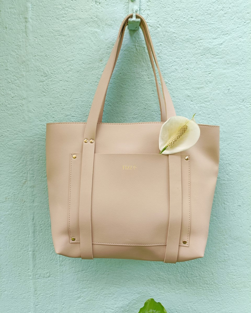 Shopper Tote With Strap Detail