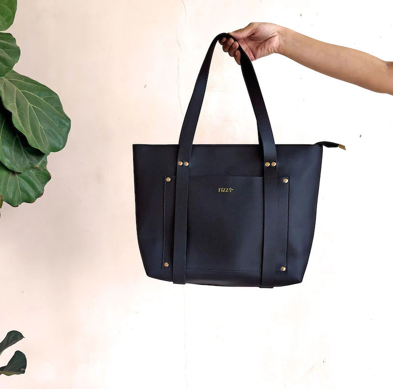 Shopper Tote With Strap Detail