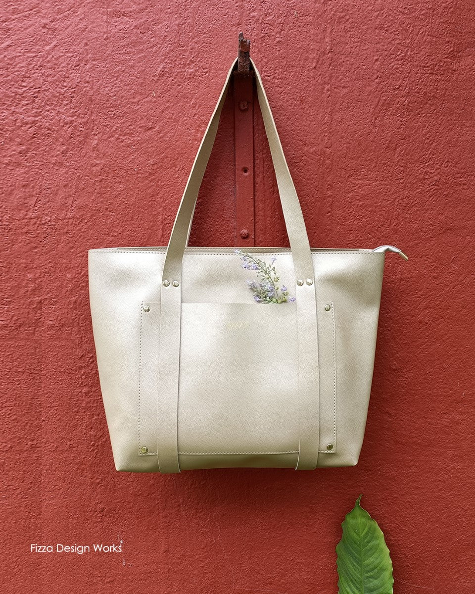 Shopper Tote With Strap Detail