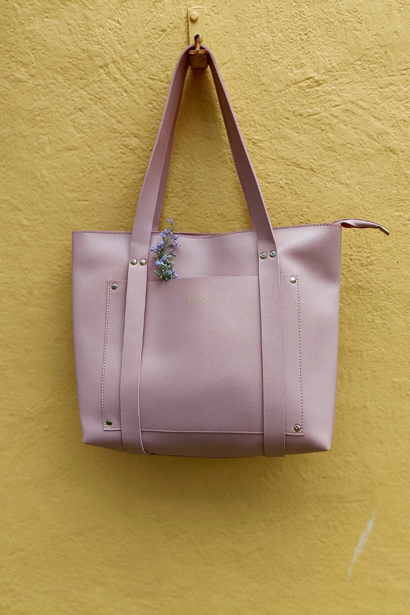 Shopper Tote With Strap Detail