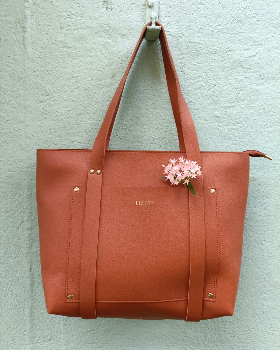 Shopper Tote With Strap Detail