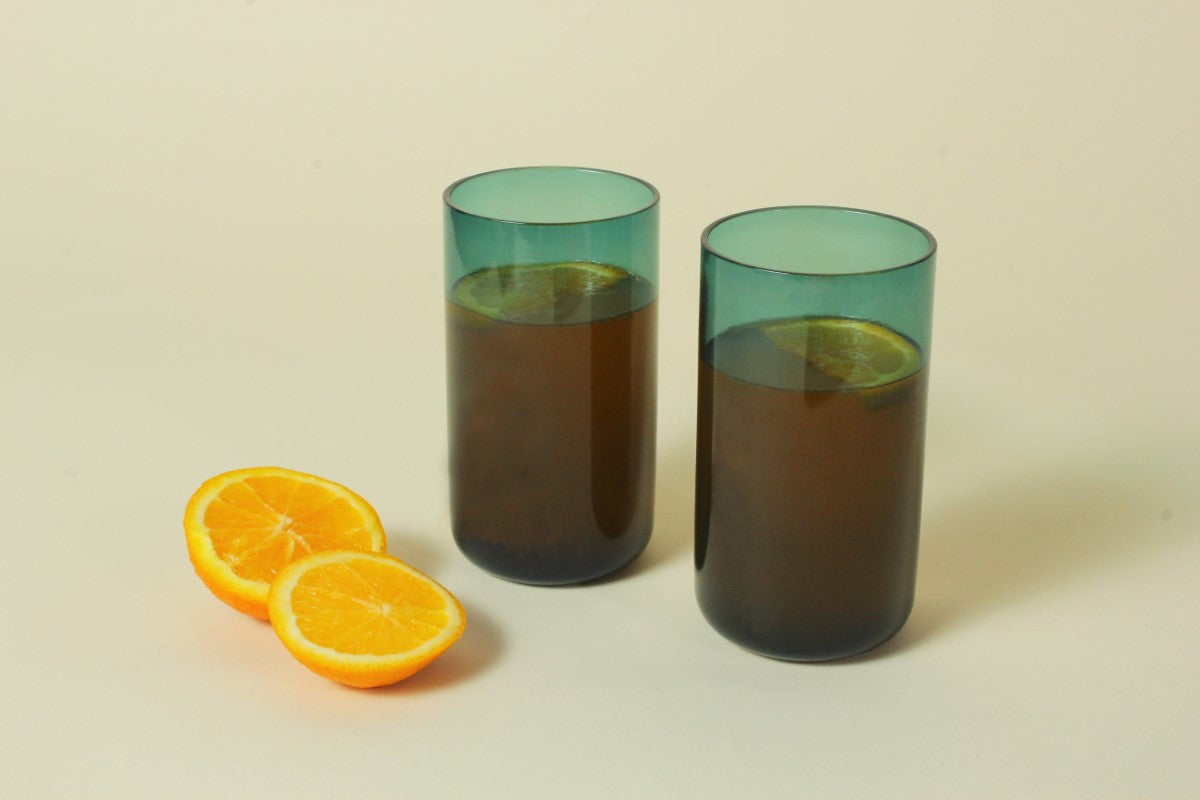 Coloured Borosil Handblown Glass (Set of 2)