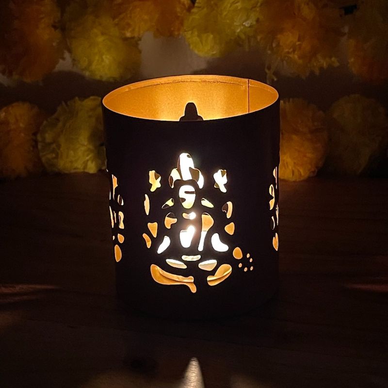 Ganpati Metal Tealight Holder