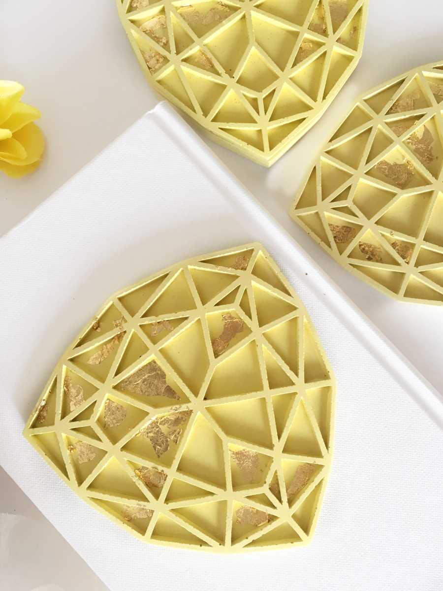 Handmade Gem Cut Coasters ( Set of 2/4/6)