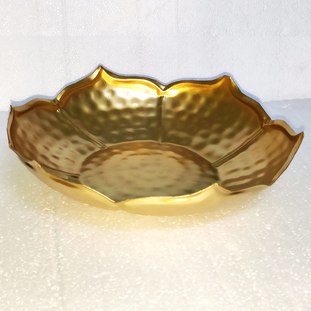 Hammered Metal Decorative Plate
