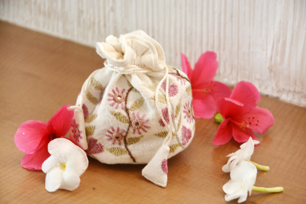 Handstitched Gift Bag/Jewelry Bag