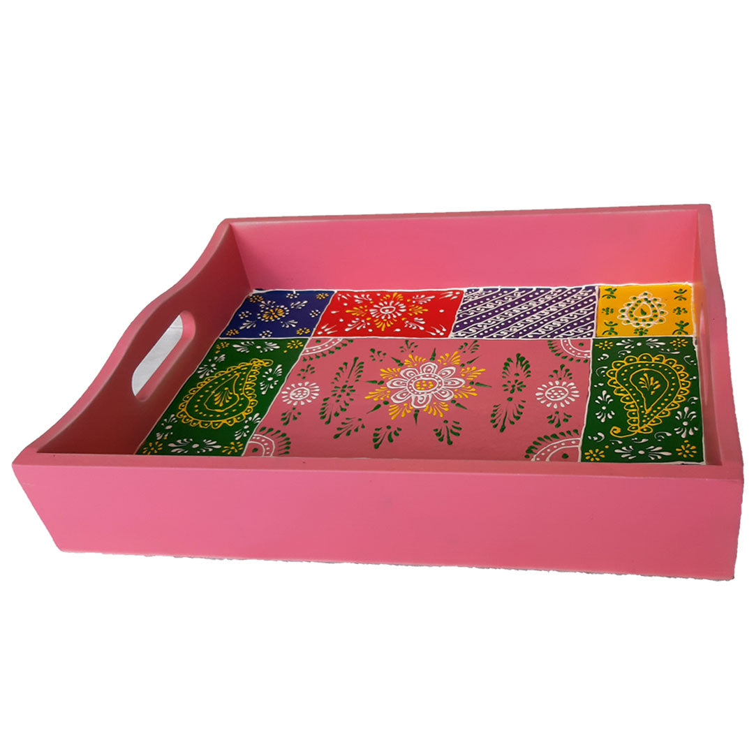 Hand Painted Wooden Tray