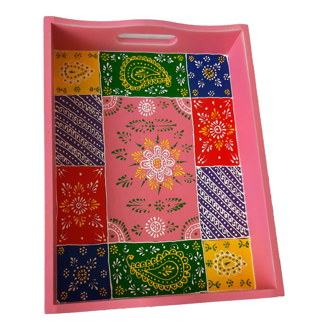 Hand Painted Wooden Tray