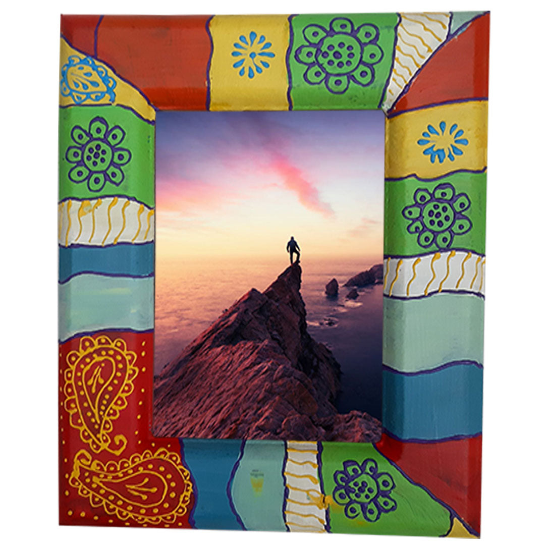 Multicolor Hand Painted Photo Frame