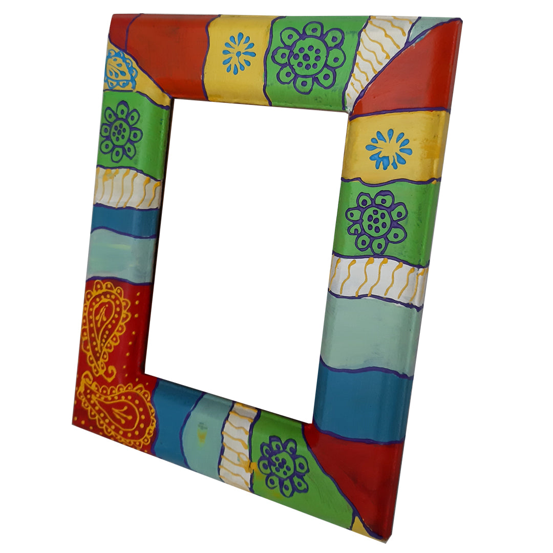 Multicolor Hand Painted Photo Frame