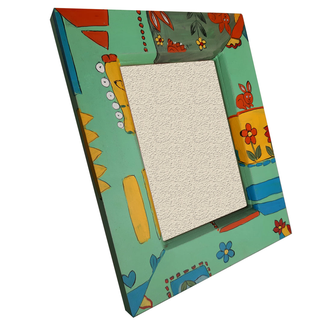 Mint Green Hand Painted Photo Frame