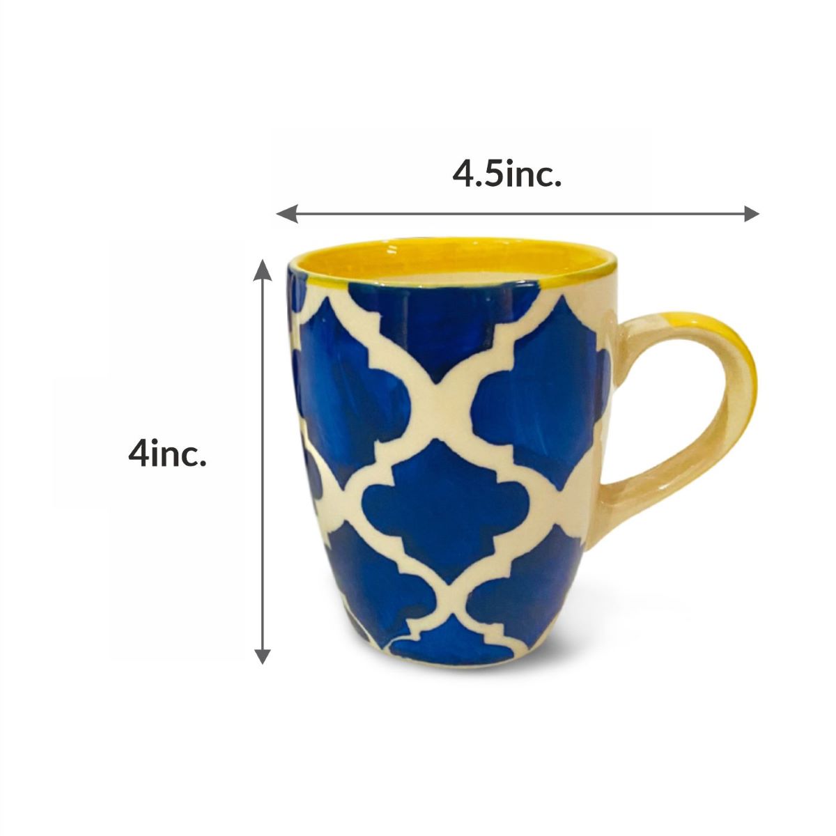 Blue Moroccan Coffee Mug (Set of 2/4/6)