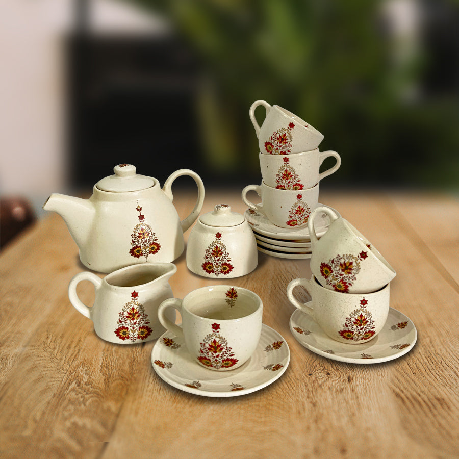 Indo-Arabic Tea Kettle (Set of 15 Pieces)
