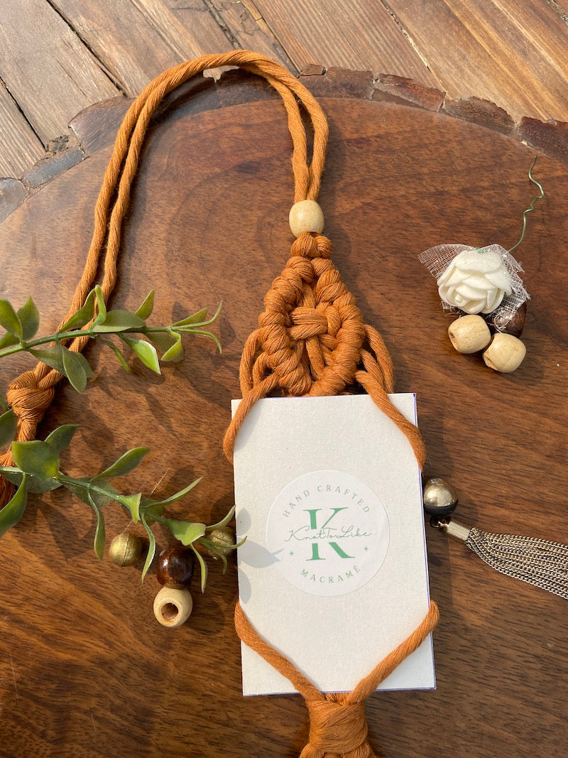 Handcrafted Knotted Natural Macrame Cotton Hanging Photoframe  FOR POLOROID PICTURES