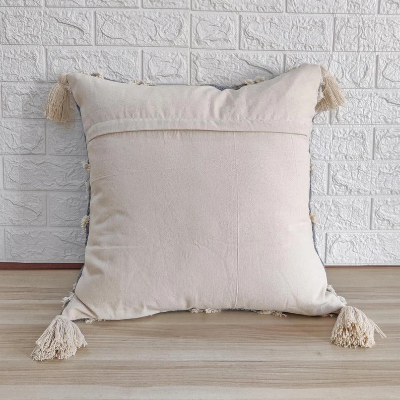 Tufted Textured Cotton Hand Dyed Cushion Cover