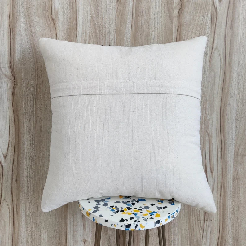 Snowflake Hand Embroidered Cushion Cover