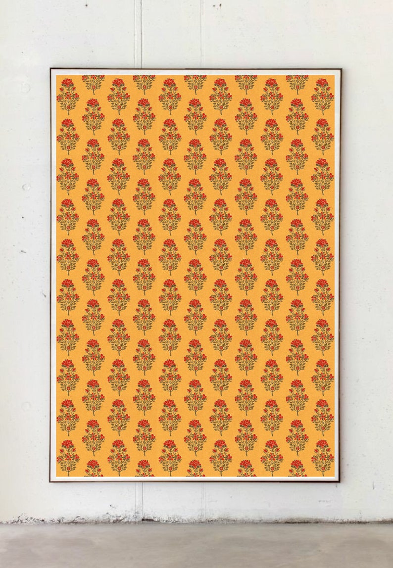 Jaipur Block Digital Print Digital Wall Art