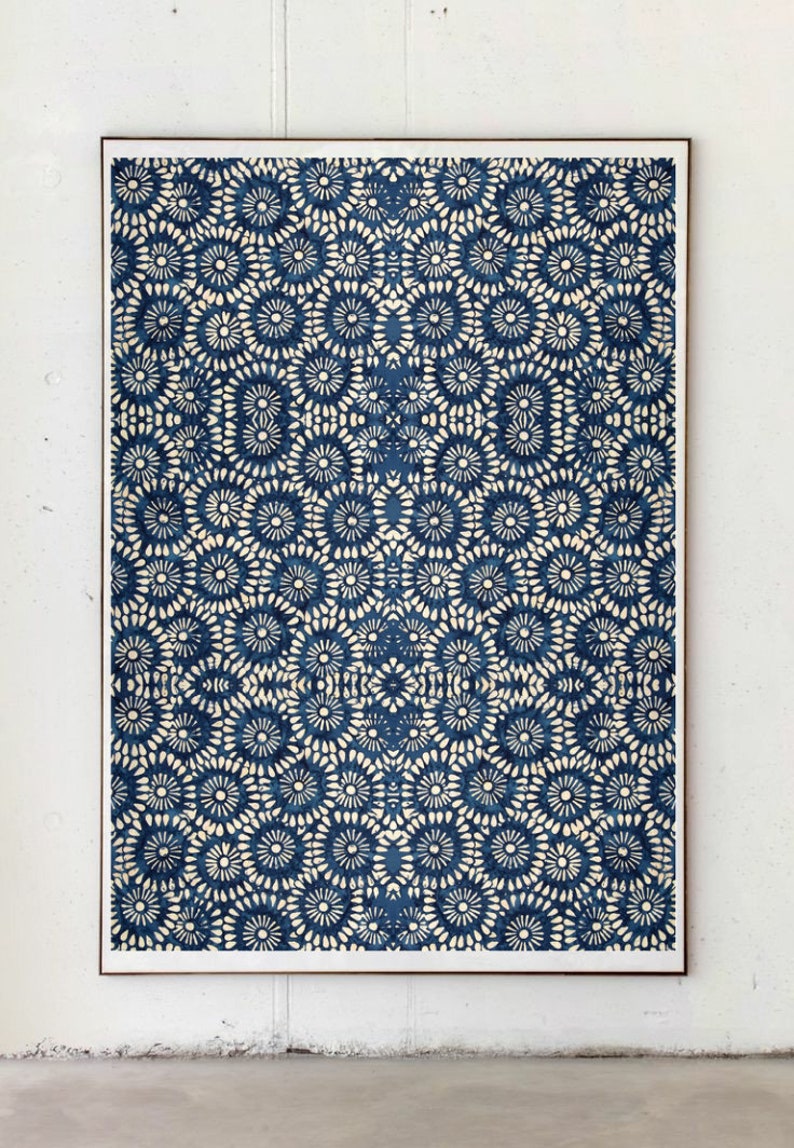 Indigo Daby Digital Print Digital Wall Art