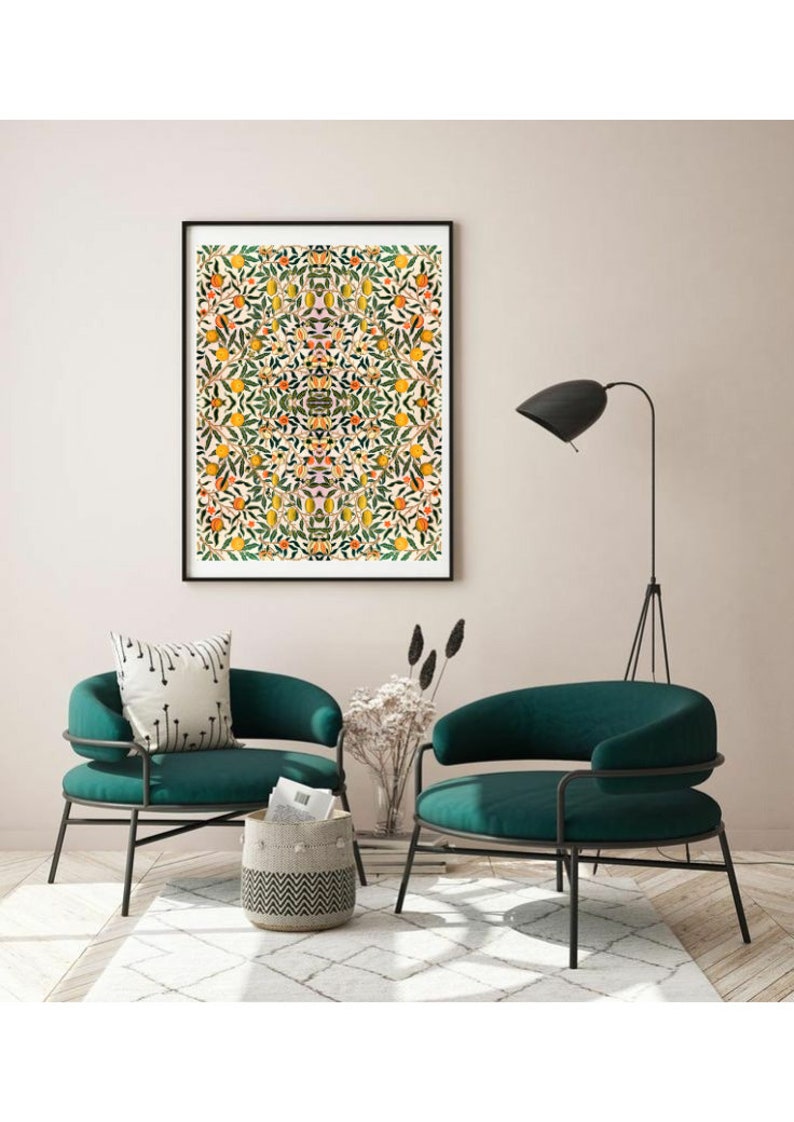 Indian Lemon Art Print Digital Wall Art